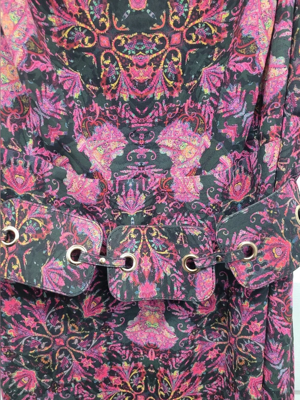 CITY CHIC Dream Weaver Maxi Dress | Boho Paisley Print Sleeveless Maxi - Picture 9 of 10